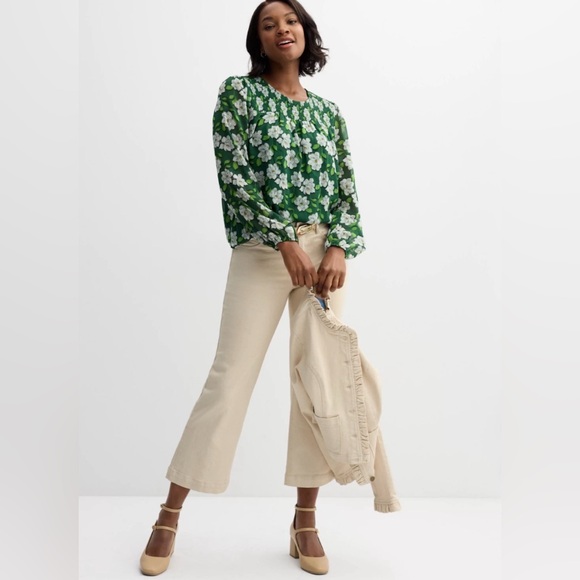 Draper James Tops - Draper James Smocked Woven Top/Blouse